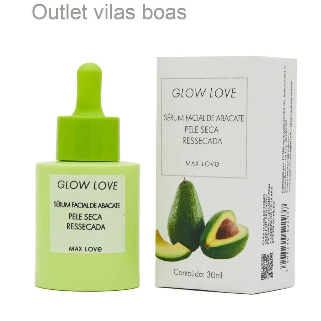 (V)Sérum Facial de Abacate Glow Love da Max Love 30 MLU5XF