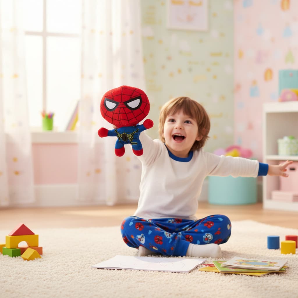 Pelúcia Homem Aranha Marvel 20cm Super Heróis Presente