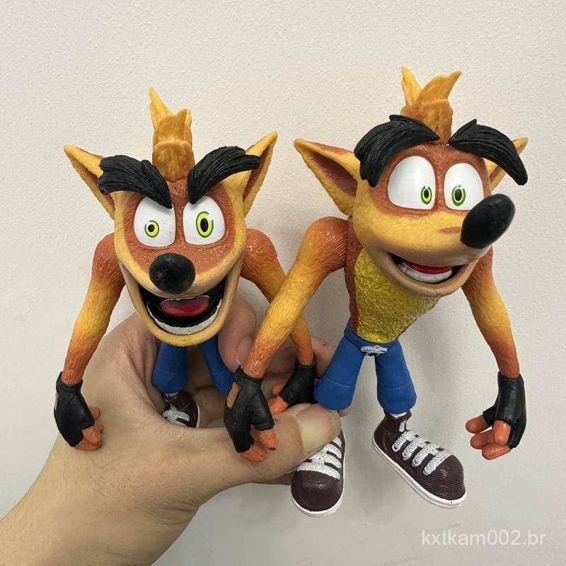 Crash Bandicoot Ação PVC Figura Colecionável Modelo De Brinquedo boneco