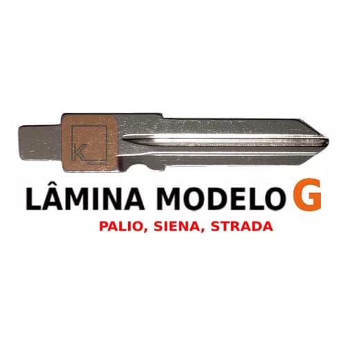 Lâmina G Virgem Para Chave Canivete Fiat Palio Siena Uno
