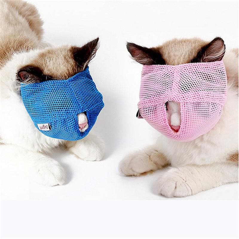 Focinheira Anti-Mordida De Gato Ajustável De Malha De Cachorro Bark Grooming Mouth Muzzle
