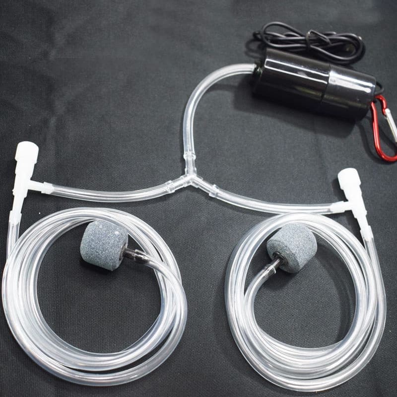 Bomba de Ar para Aquário, Mini Bomba de Oxigênio Portátil USB Silenciosa e Economizadora de Energia para Aquário Bomba d