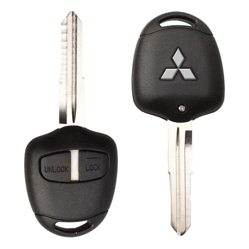 Chave Mitsubishi 2 Botões Lâmina Direita L200/asx