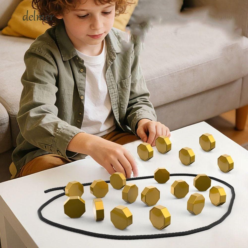 Conjunto De Jogos De Tabuleiro DELMER Stone , Xadrez Interativos Com Efeito De Rochas , Multijogador