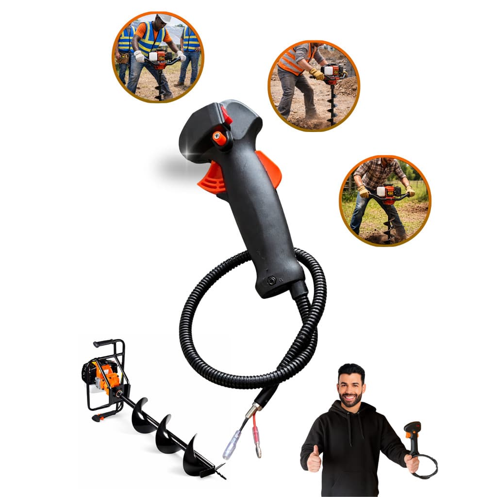 Punho Gatilho Acelerador Para Perfurador de Solo Vulcan 43cc 52cc