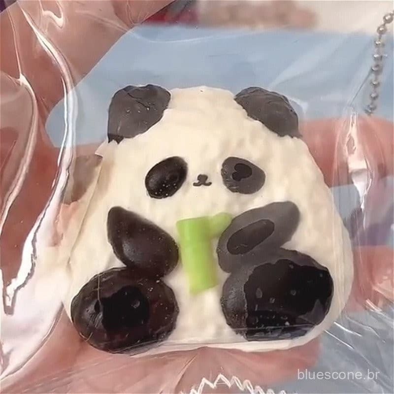 Brinquedo de Apertar Panda, Brinquedo de Alívio do Estresse Panda de Bambu com Bolinha de Arroz, Presente para Crianças