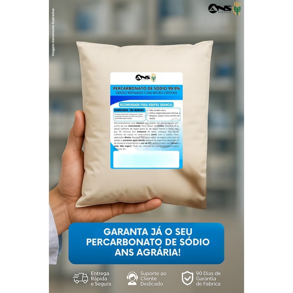 Percarbonato de Sódio Plus 1kg Alto Poder de Limpeza