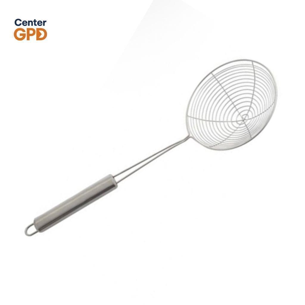 Escumadeira Fritura Inox Batata Pastel Resistente 34cm