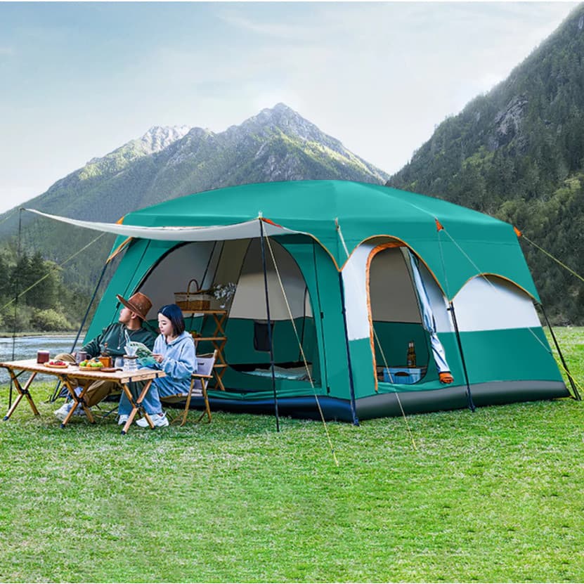 Barraca Camping Acampamento12-16 Pessoas 380*260*195cm Impermeavel 2500mm