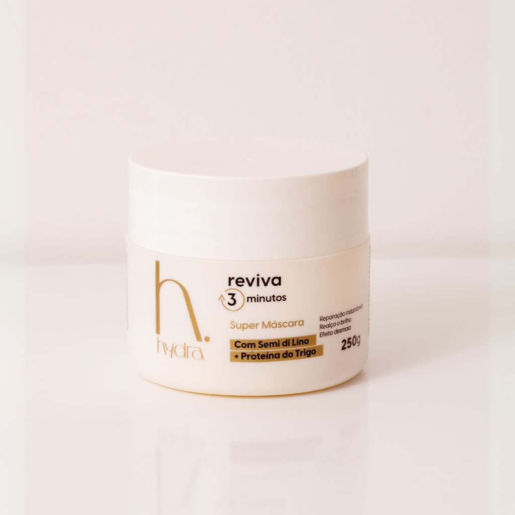 Super Máscara de Hidratação Instantânea Reviva 3 Minutos 250g Hydra Cosméticos