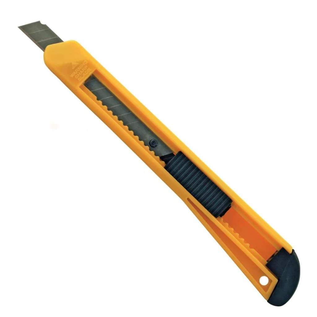 Estilete de Plástico Estreito Amarelo 9mm - Gramp Line