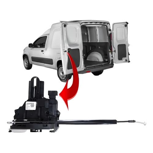Fechadura Central Porta Traseira Bau Fiorino G3 Após 2013