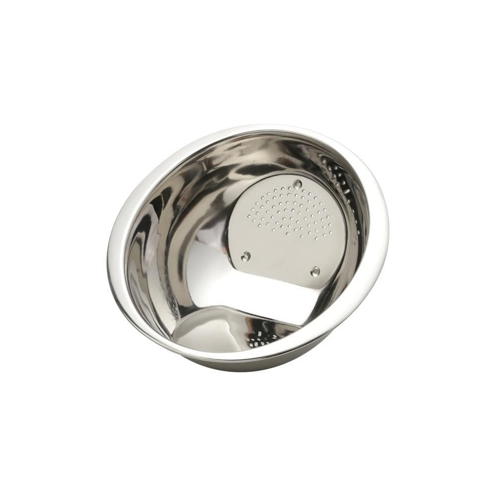 Escorredor de Arroz 25cm Aço Inox Prime Lyor para Lavar Escorrer Cozinha Utensílio Resistente Prático Uso Diário Fácil