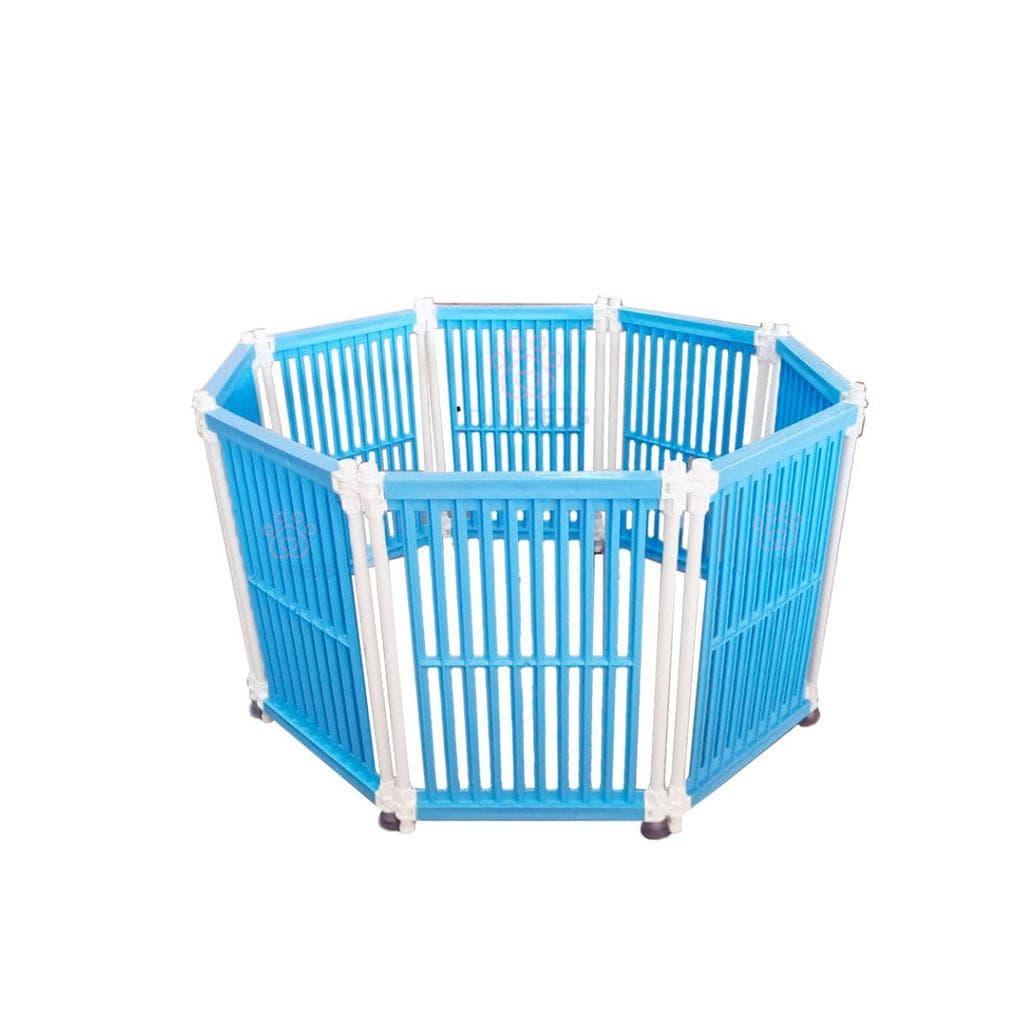 Cercado Para Cachorros Gatos Divipets 8 Painéis 60cm Altura - Azul