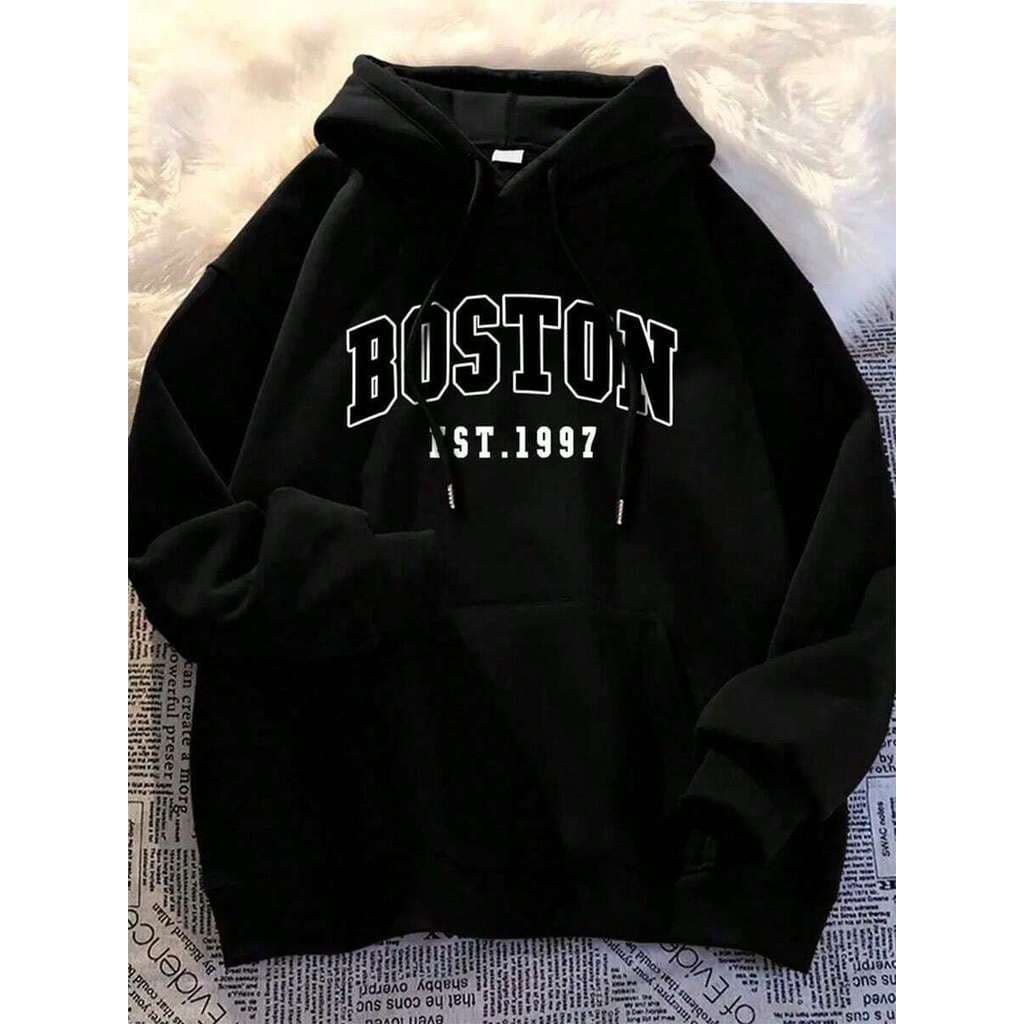 San Prime - Moletom BOSTON EST 1997 Casaco Blusa Canguru