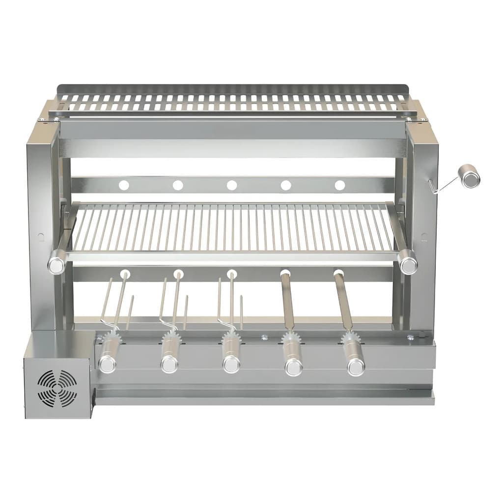 Kit Giratório Churrasqueira Gourmet Motor Elétrico Elevante