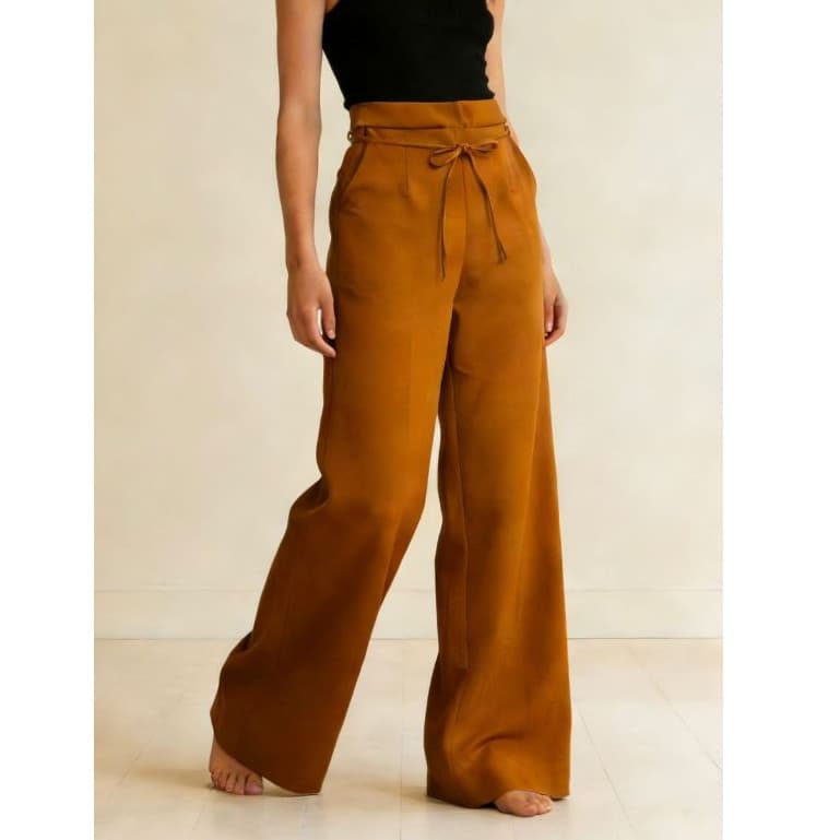 Calça Pantalona Tecido de Alfaiataria