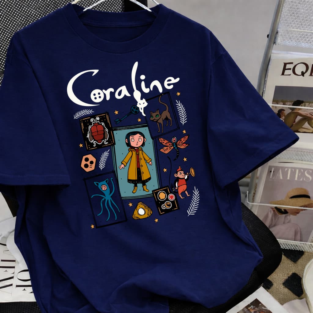 Camisa Camiseta Unissex Coraline StreetWear Qualidade Premium Despache Rapido Atendimento 24 Horas