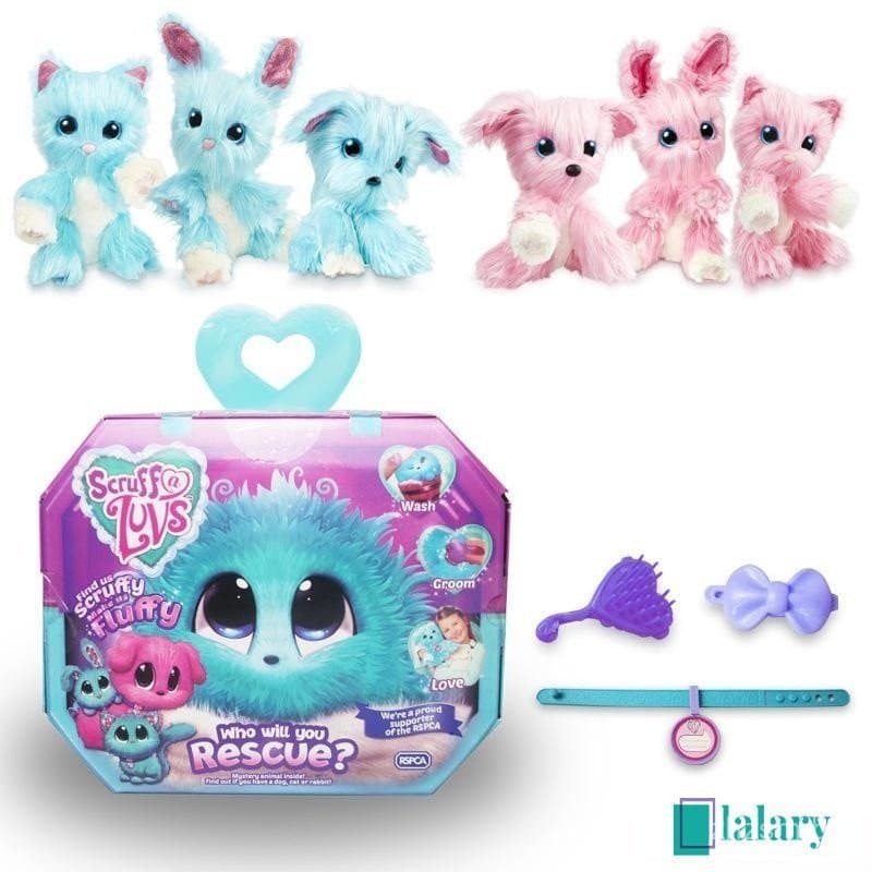 Pelúcia Scruff A Luvs Explosion Surprise para crianças, um presente para o desenvolvimento, uma caixa de banho colorida.
