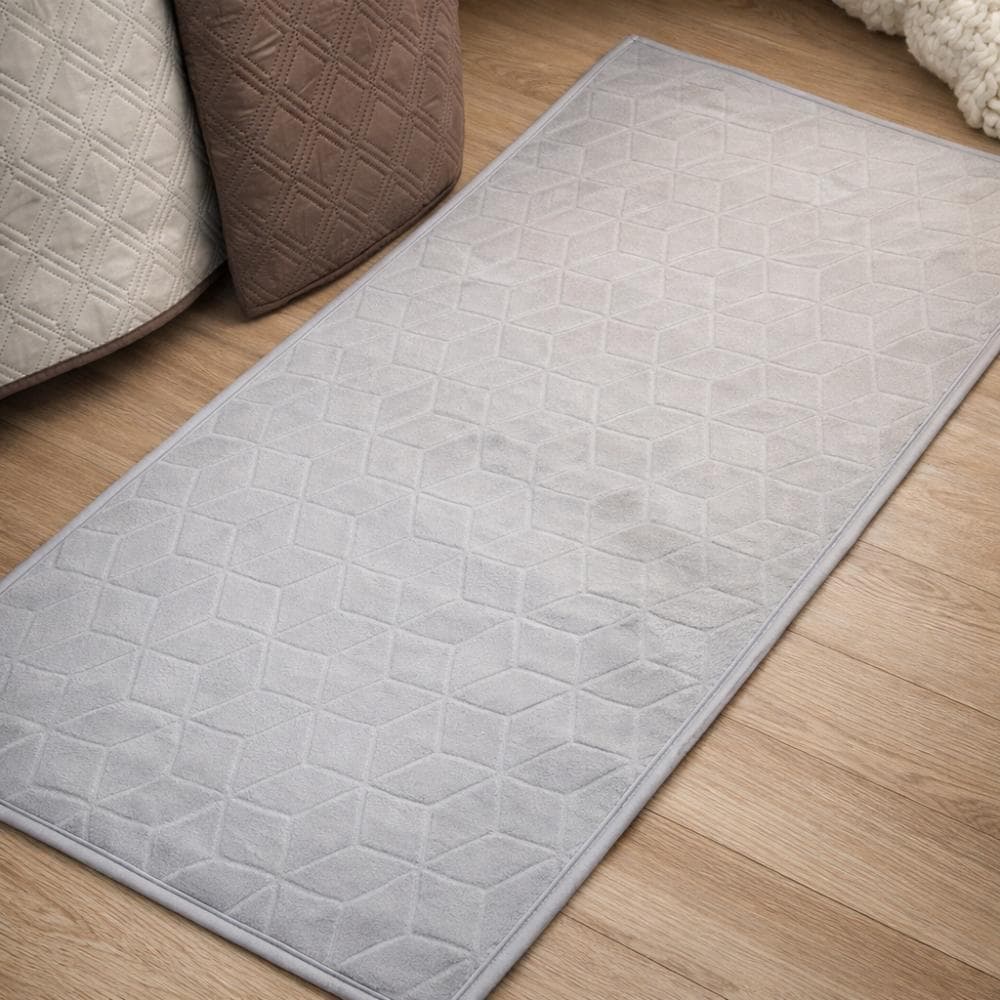 Tapete Passadeira Sala Antiderrapante 0,50m x 1,20m Flannel Elegance Decorativo Para Sala e Quarto