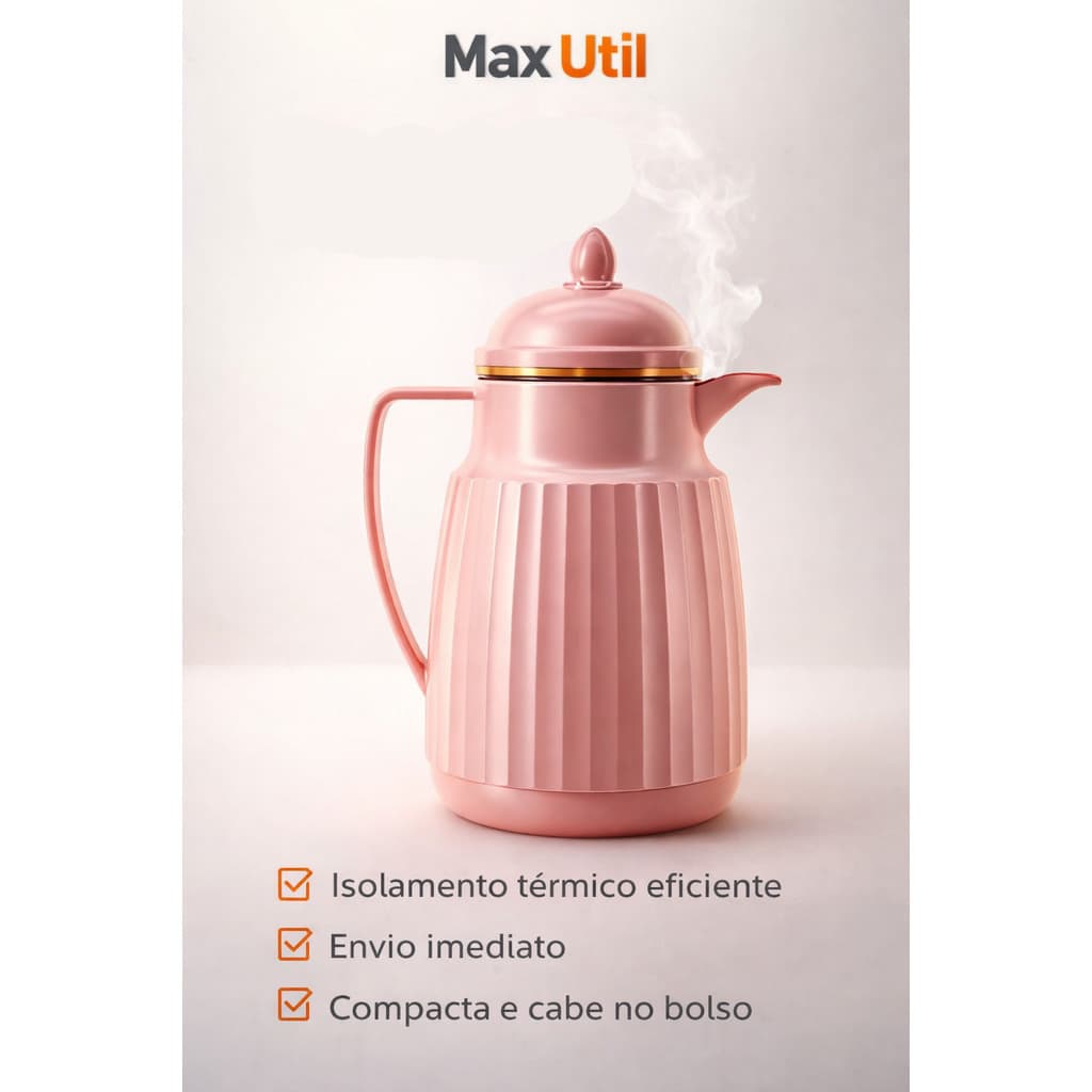 Garrafa Térmica 300 ML para Café Mantém Quente