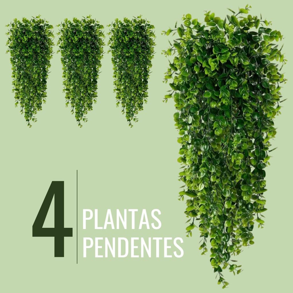 Planta Eucalipto Samambaia Artificial Decoração Pendente