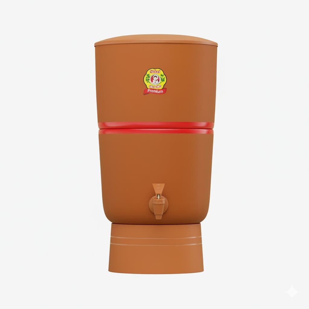 Filtro de Água Premium 4 Litros, Filtro de Barro, Água Pura