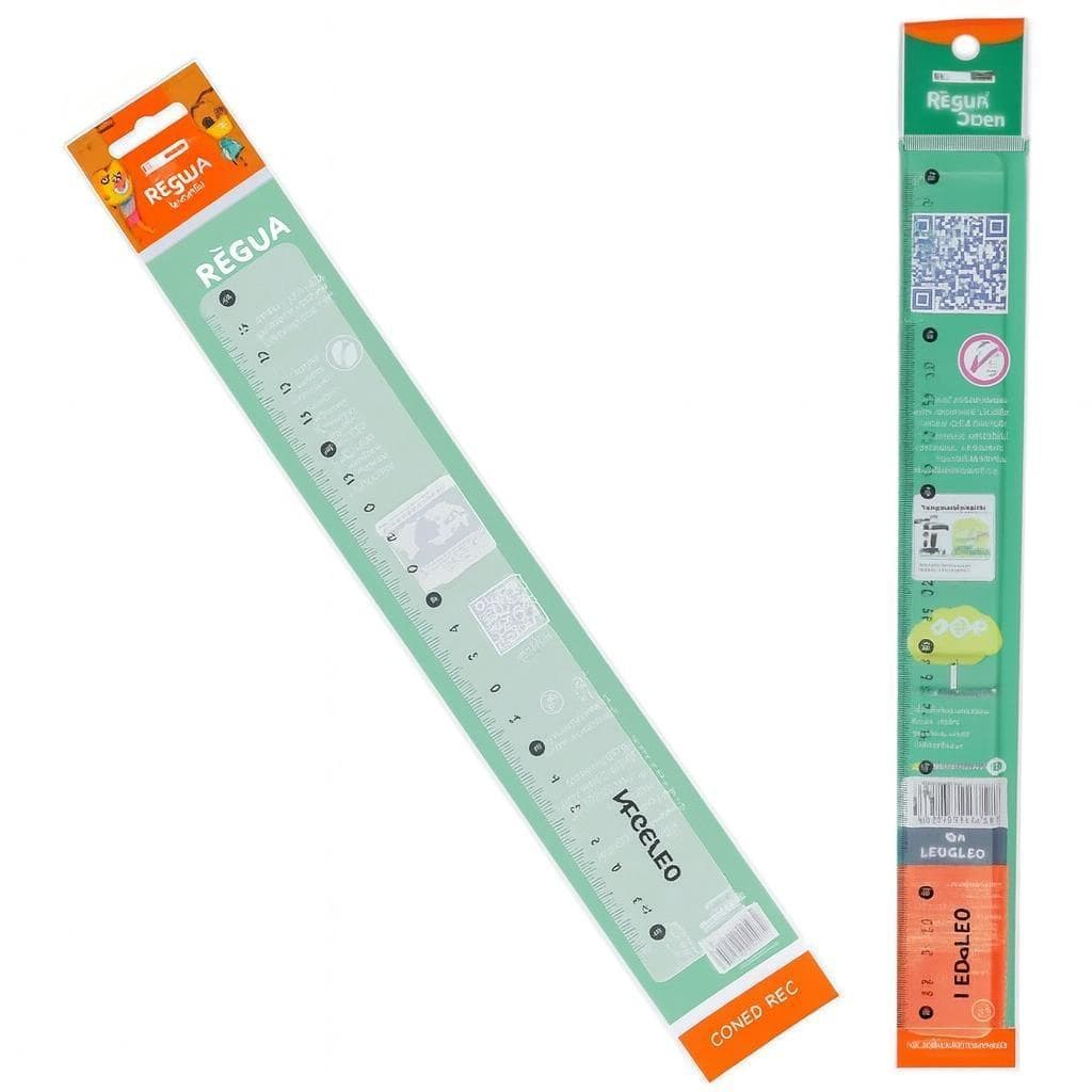 Regua Plastica 30Cm Leo E Leo