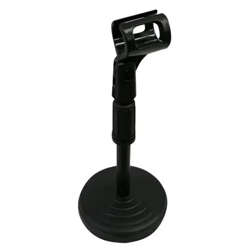 Suporte Mesa Para Microfone Portatil-mini Pedestal-podcast Cor Preto - Lion Shop