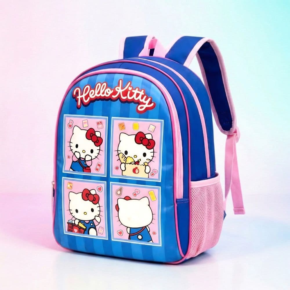 Mochila Feminina Infantil Hello Kitty Escolar Costas Menina 4 à 10 Anos