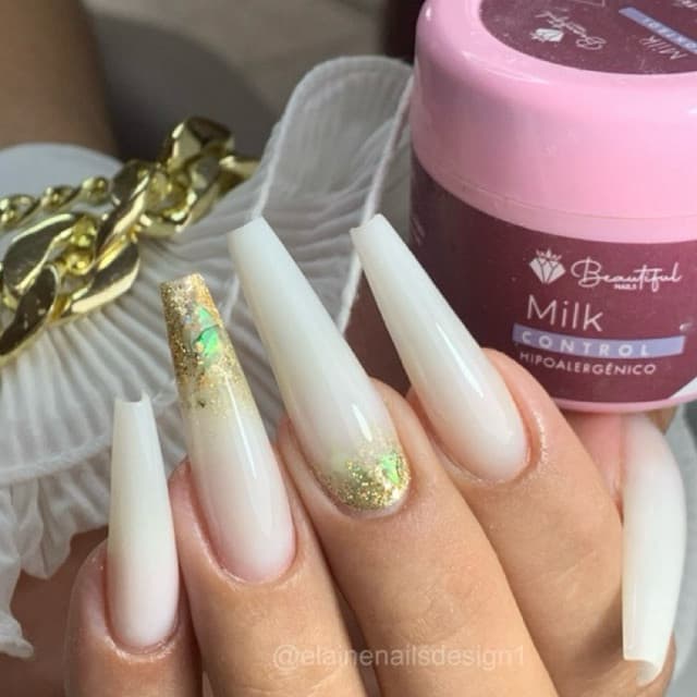 Gel Control Milk 14g - Beautiful Nails- Builder Gel, gel de construção para alongamento de unhas.