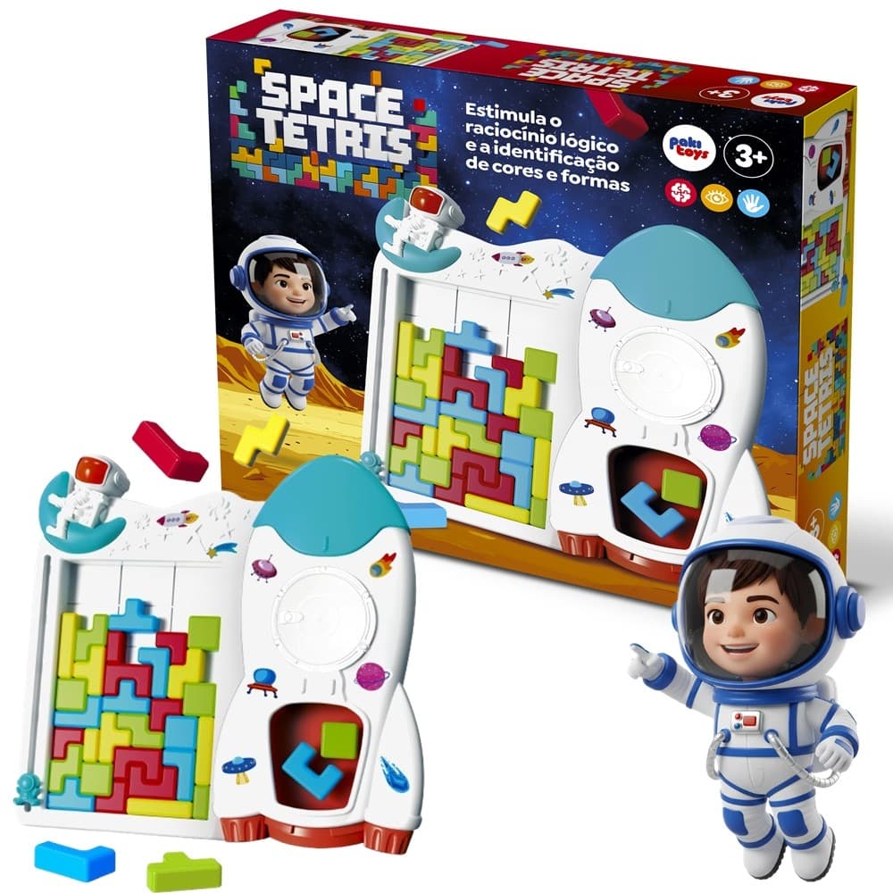 Jogo Space Tetris Brinquedo De Encaixar
