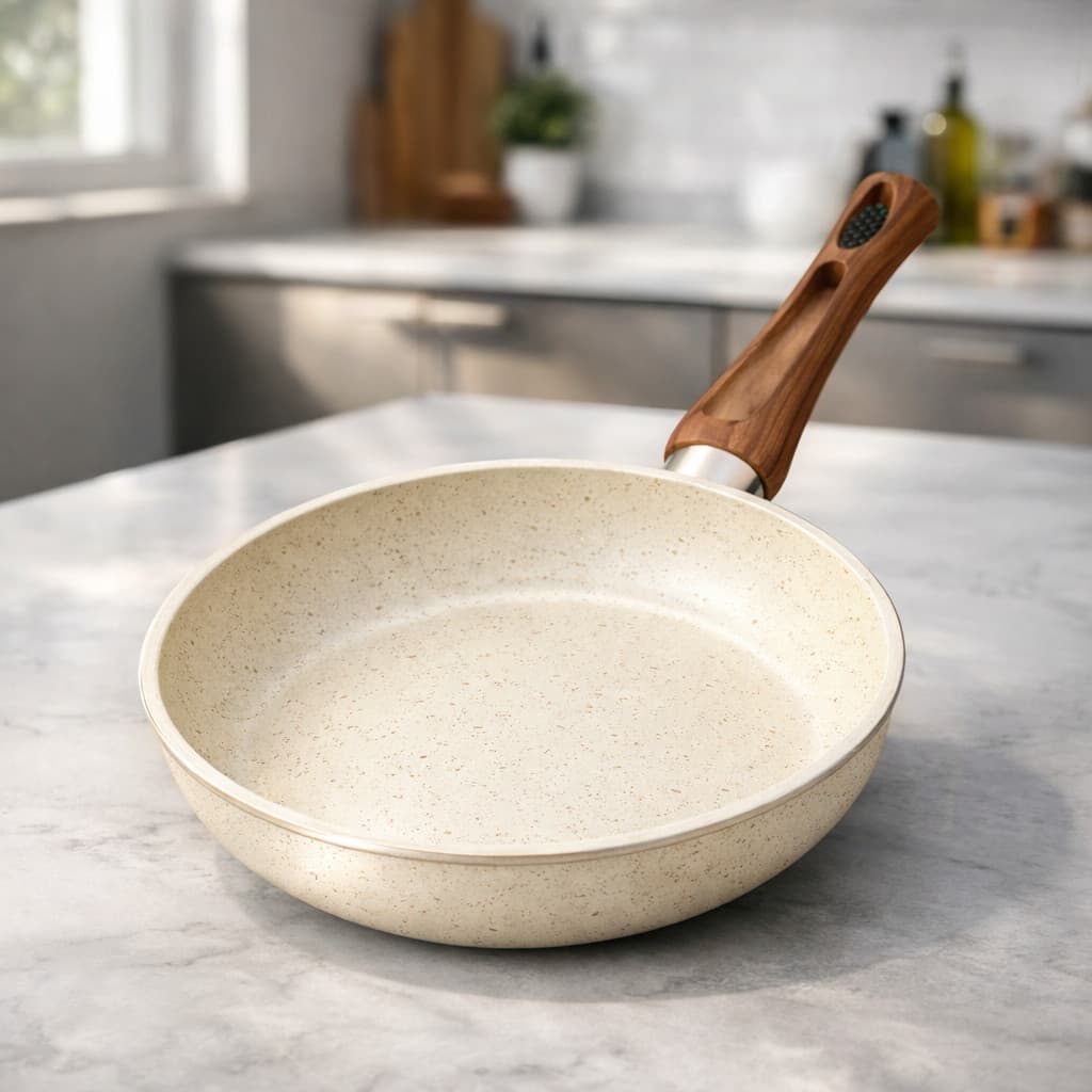 Panela Frigideira Antiaderente Granito Stone Alta Durabilidade Indução Gás 18cm 22cm
