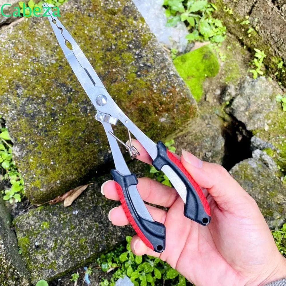 CABEZA1 Alicate De Pesca , Multifuncional De Boca De Peixe Com Corte De Linha , Gancho , Aço Inoxidável