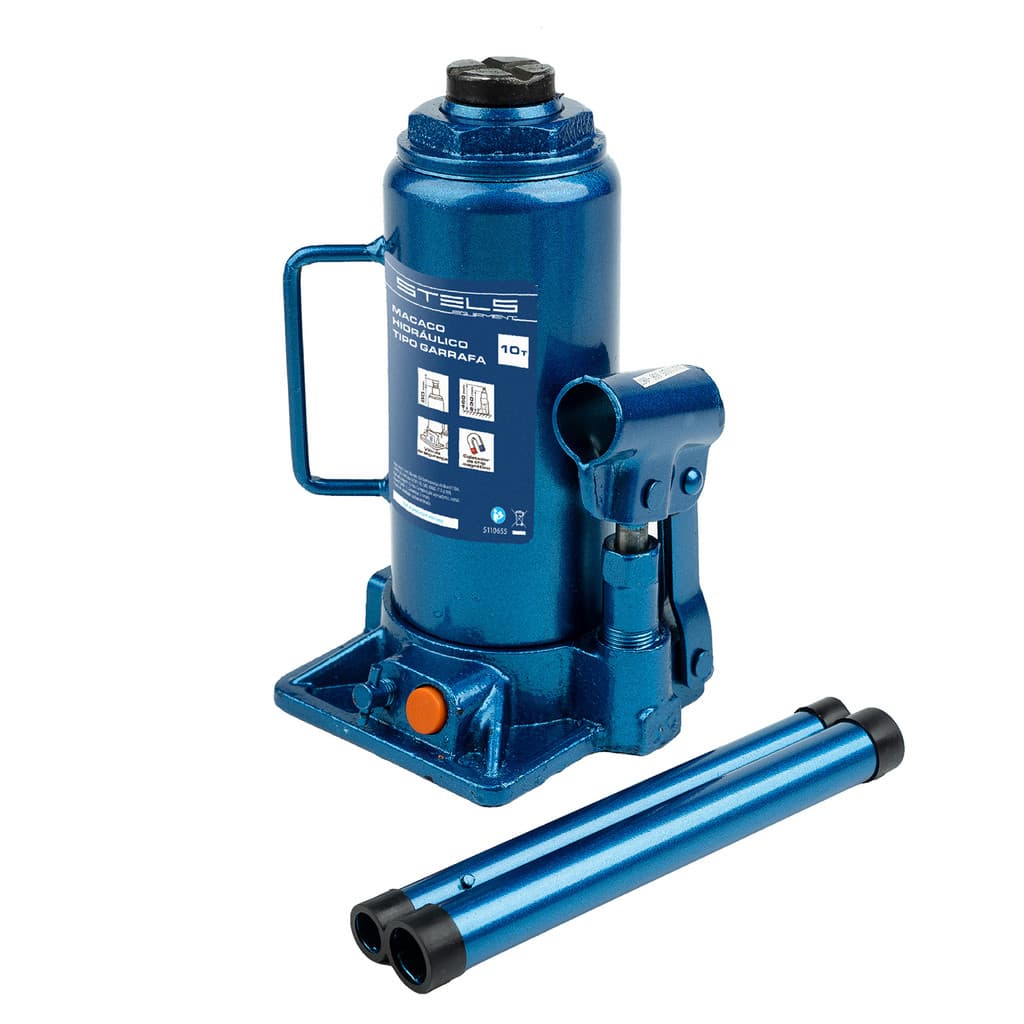 Macaco Hidráulico Tipo Garrafa 10 Toneladas Elevação 230-460mm Stels