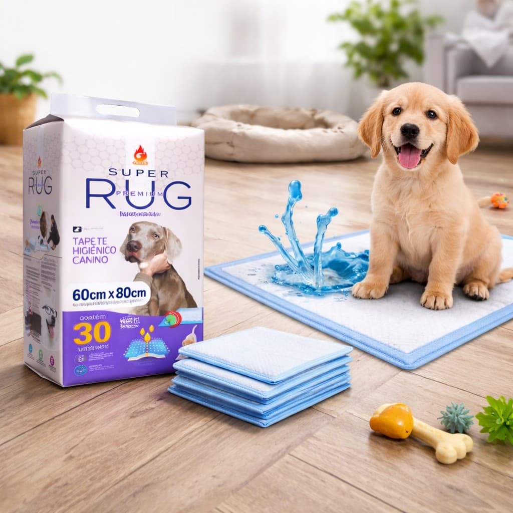 Tapete Higiênico Super Rug 60x80 30un Alta Absorção