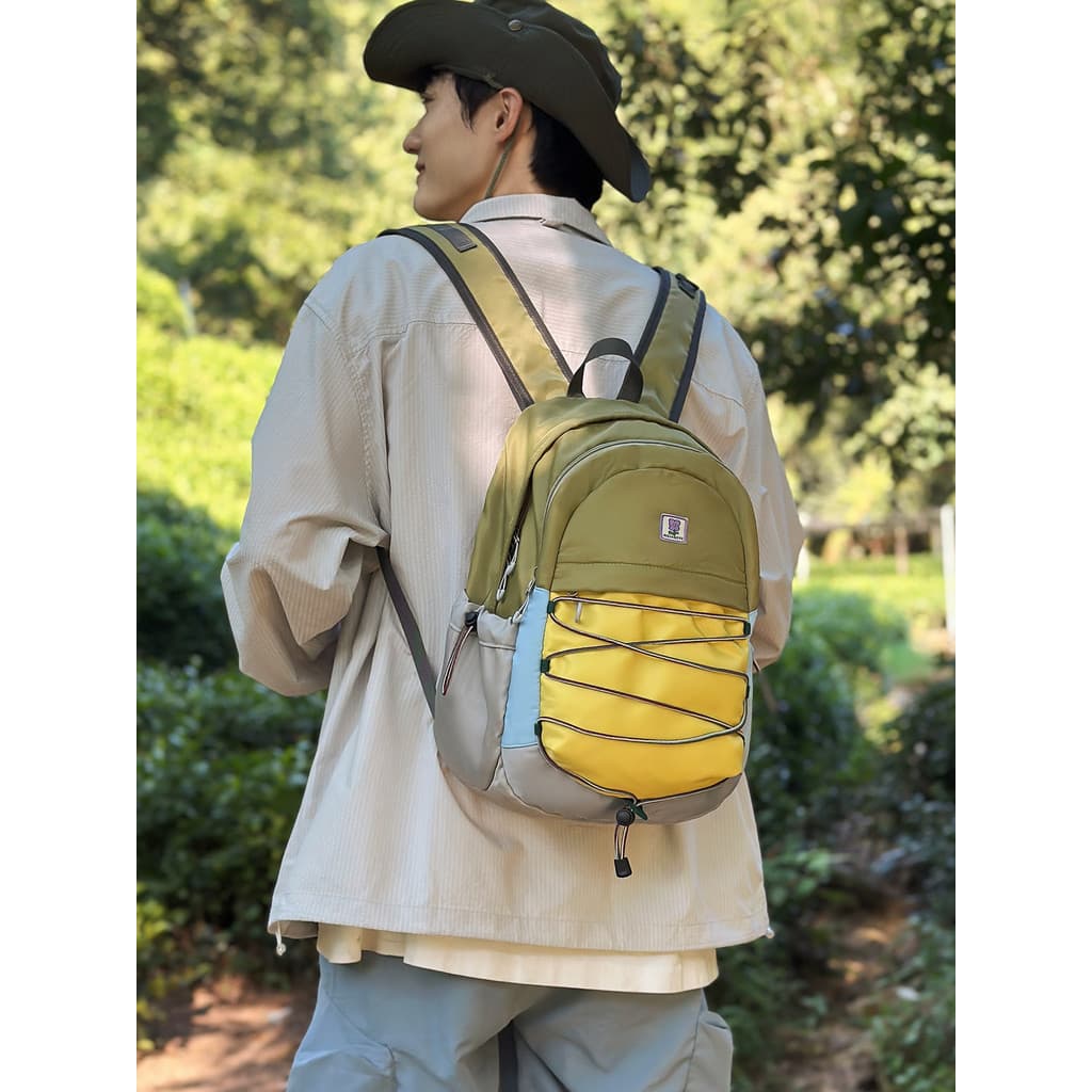 Japonês All-Match mochila feminina exclusivo cordão Design mochila esportes ao ar livre Mini saco de escalada Commuter m