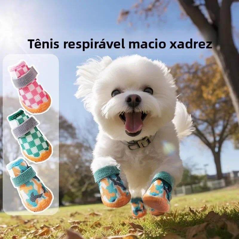 Capas de Sapatos Respiráveis de Verão para Cães, Macias, Antiderrapantes, para Cães Pequenos, Suprimentos para Animais d