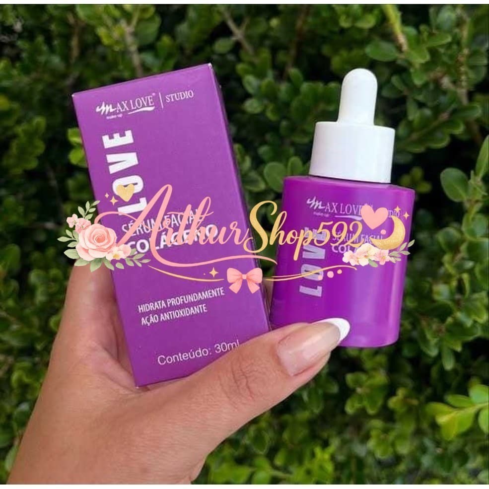✨ Sérum Facial Colágeno + Ácido Hialurônico Antissinais Max Love – Hidratação e FirmezaHHYS