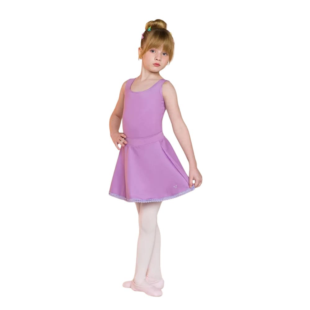 Saia Amni Ballet Balé Infantil Pom Pom na Sonho de Bailarina