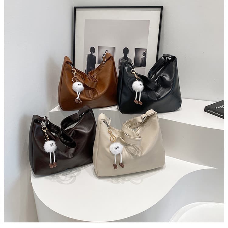 Bolsa de ombro feminina de grande capacidade, primavera, 2025, novo estilo, bolsa de classe para estudantes universitári
