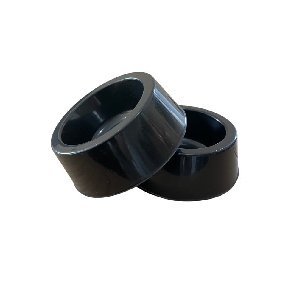 Kit 2 Potes Ração Cachorro Gato Preto Comedouro Pet