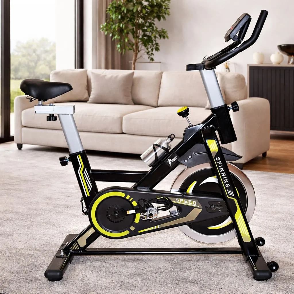 Bicicleta Spinning Ergométrica 13kg Roda Inércia Vermelha