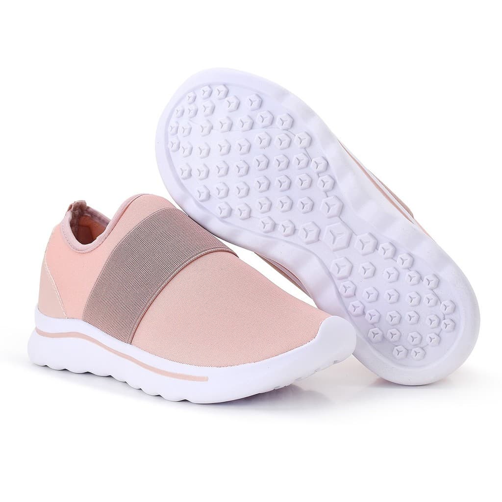 Tênis Feminino Nude K2 Slip On Confortável Leve Casual Dia a Dia