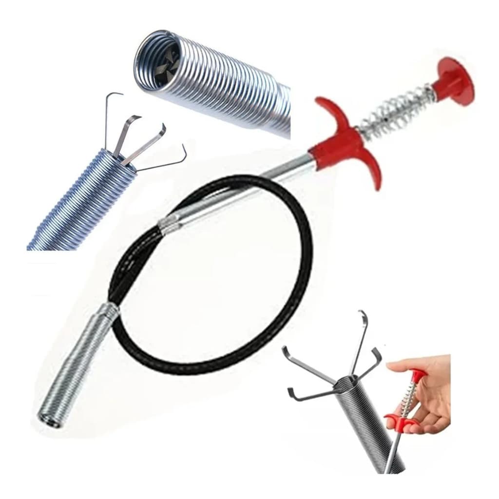 Desentupidor haste flexivel com garra 90cm Limpa Pia Ralo sanitario