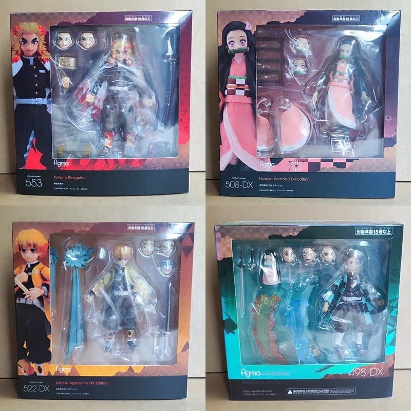 13 Cm Anime Demon Slayer Caixa SHF Conjunto Móvel Tanjirou Agatsuma Zenitsu Nezuko Rengoku Kyoujurou Tomioka Giyuu Akaza Fi