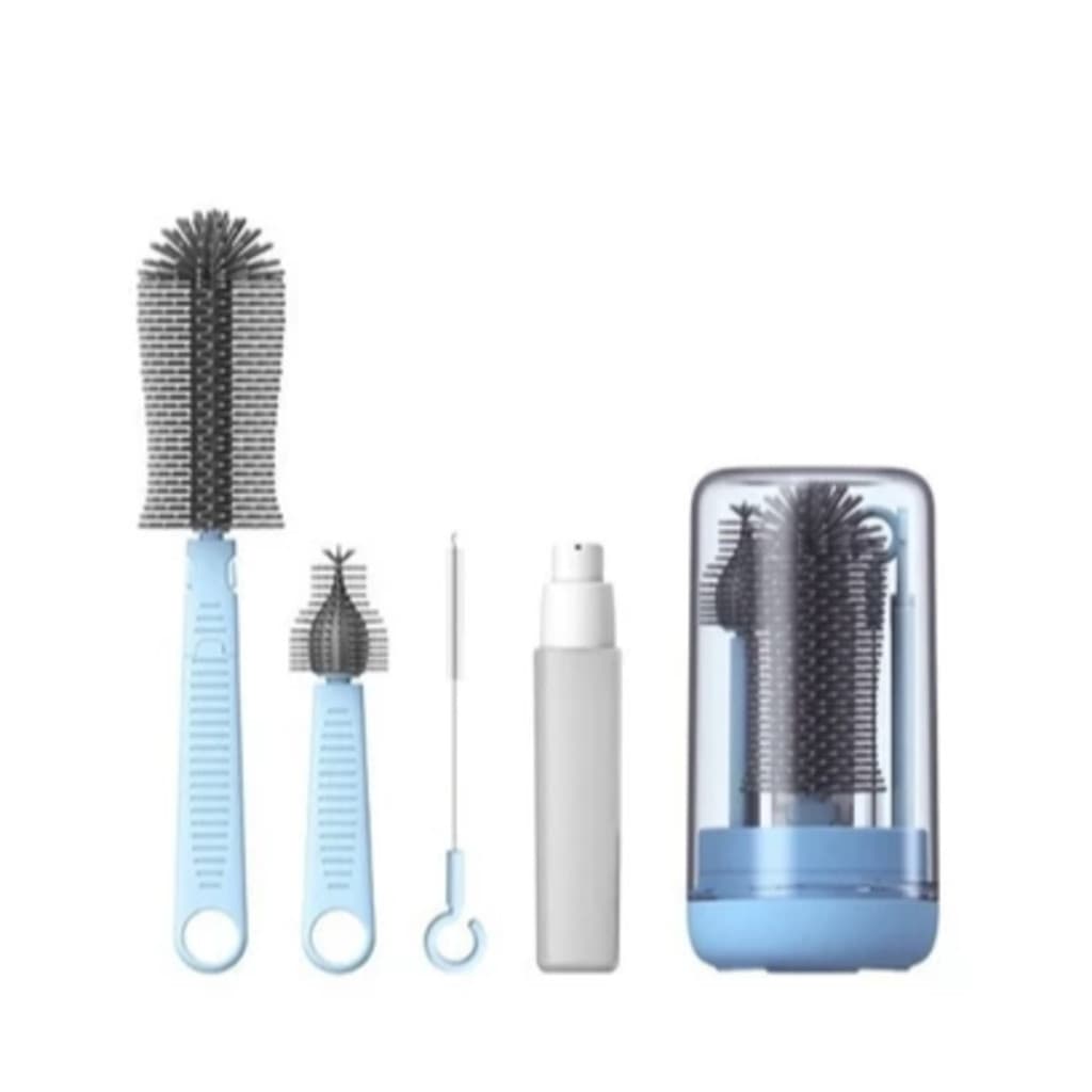 Kit Escovas De Limpeza Para Mamadeira Portátil ViagemKit Escovas De Limpeza Para Mamadeira Portátil Viagem