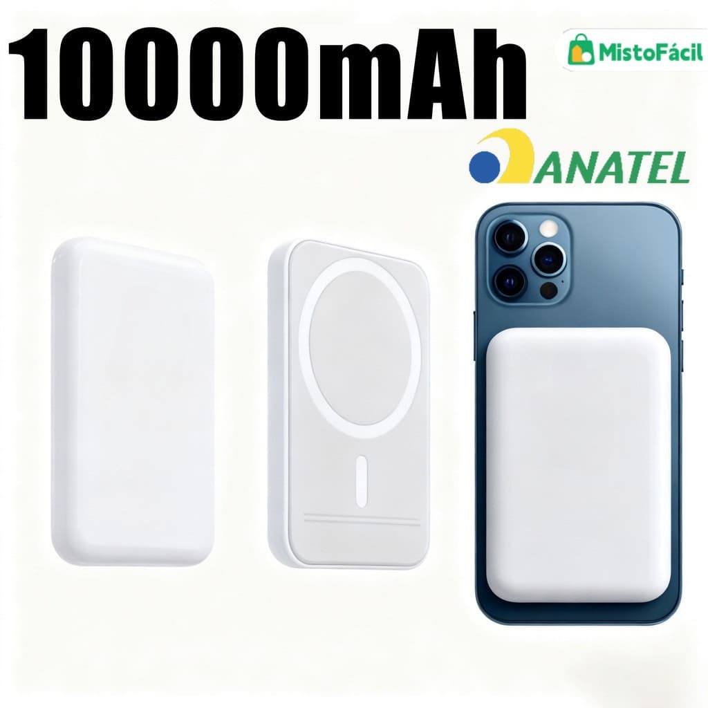 Carregador portátil de indução iPhoneMagsafApple Bateria sem fio que carrega 3.000mah/5.000mah/10.000mah