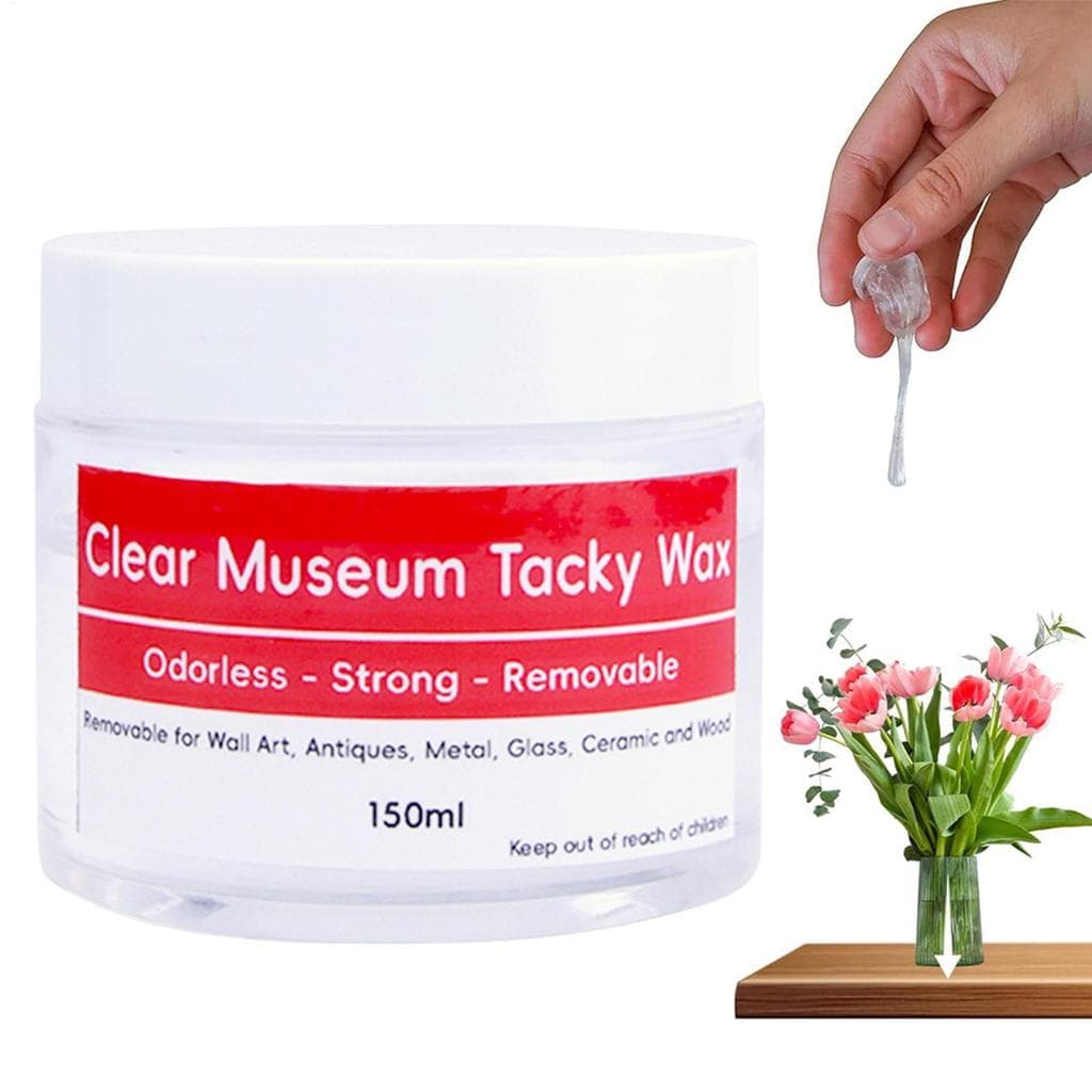 Arte Artesanato Exibição Museu Cera Gel 150ml Inodoro Removível Claro Exposição Fixação Putty Coleção Decoração alpilyn3