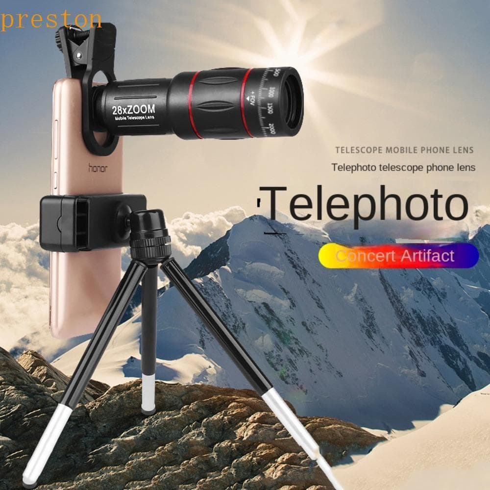 Lente Óptica Para Celular PRESTON HD , Monocular Com Zoom , Universal